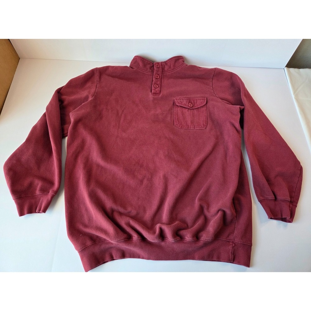 KingSize Sweater Mens 2 Extra Large Tall Maroon Burgundy Pullover Collared